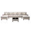 Canapé modulaire en tissu de lin