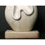 Sculpture abstraite en marbre blanc - "Awakening" Art moderne fabriqué à la main, pièce de décoration contemporaine pour le salon et la galerie