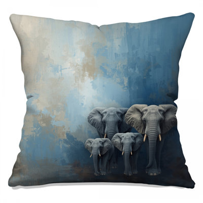 Coussins décoratifs Elephant Family Artwork