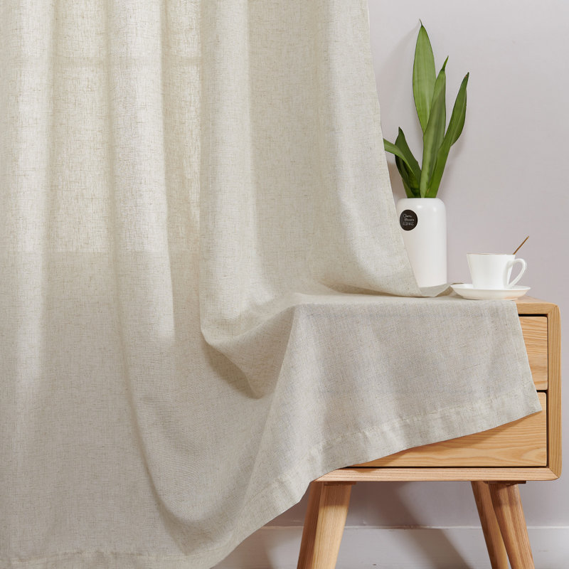 Rideaux filtrant la lumière Linen, H 50 po x L 84 po, Brut