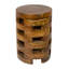Table de bout cylindrique en bois massif