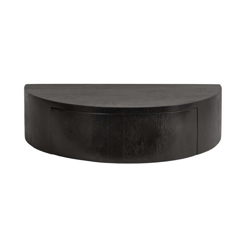 Lought Solid Wood End Table, Black