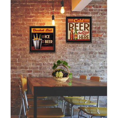 Lark Manor™ "Bucket List" Framed Wall Art For Living Room, Wall Art Print For Home Decor, Bedroom Wall Art By Mollie B.