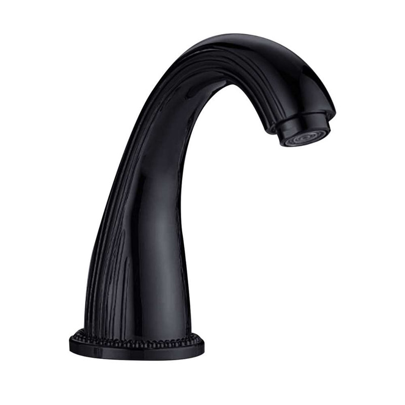 Robinet commercial à capteur sans contact pour les toilettes dans les bureaux et les restaurants, Noir mat