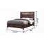 Ensemble de chambre à coucher 5 pièces avec tête de lit à DEL-108797468