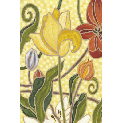 Sunny Garden II - Wrapped Canvas Painting