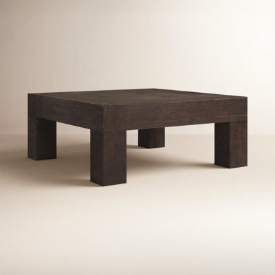 Adams 40" Square Oak Coffee Table