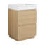 Ensemble de meuble-lavabo 24 po avec lavabo simple, meuble-lavabo encastré avec tiroir double, meuble-lavabo sur pied autoportant, bois d'ingénierie-117866794-117866796