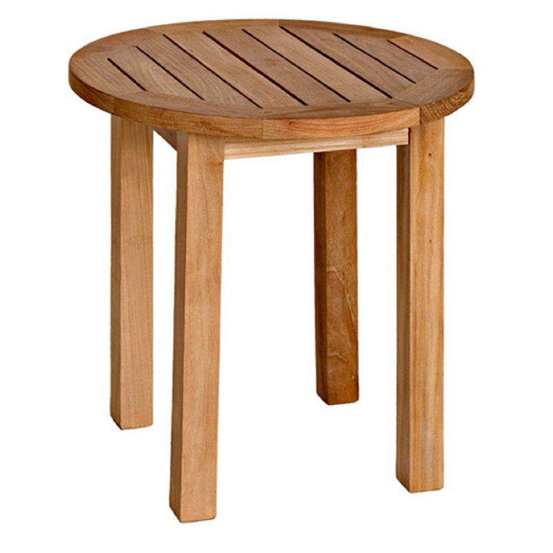 Canterbury 20" Teak Outdoor Tall Round Side Table