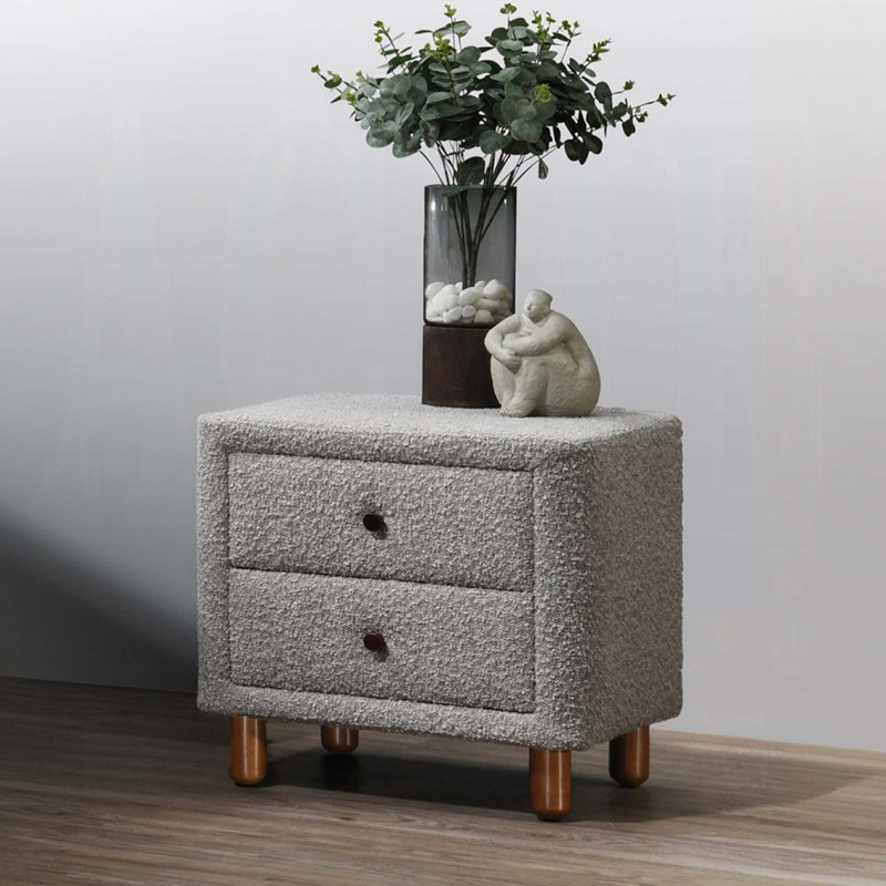 Mobilier de chambre à coucher classique avec deux tiroirs et table de chevet à deux tiroirs