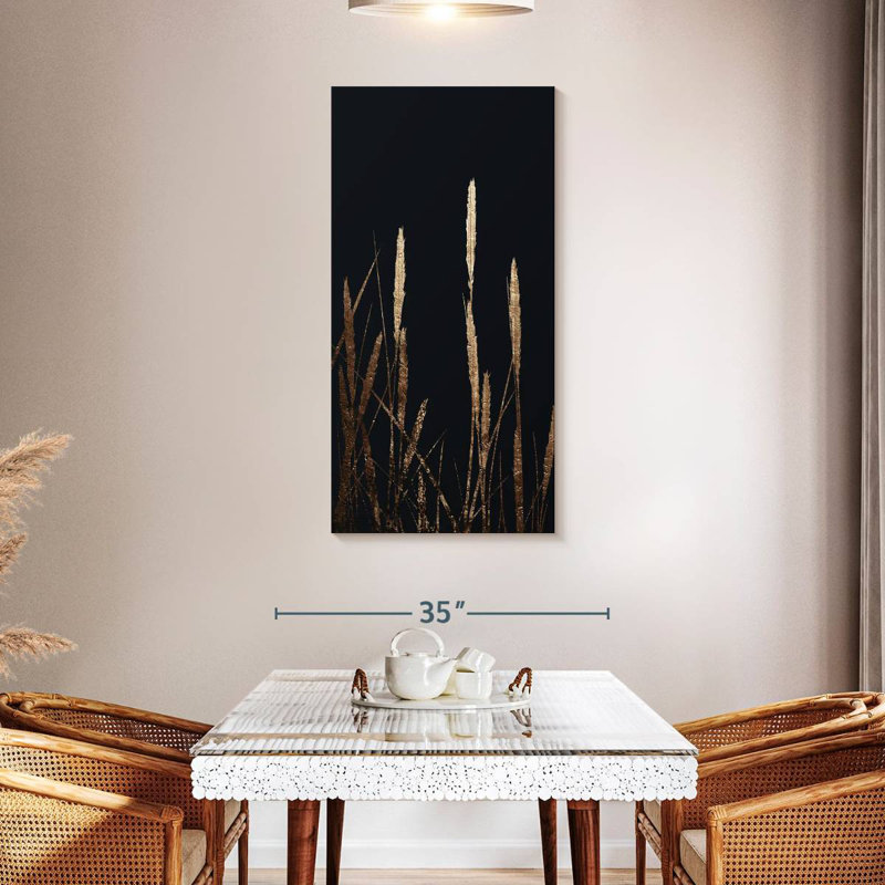 Golden Fields In The Dark, 24" H x 12" W