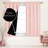 Deconovo 100 Percent Blackout with Liner Rod Pocket Curtain Panel Pair-75196913-75196906