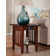 Jarrah Solid Wood End Table and Built-In Outlets