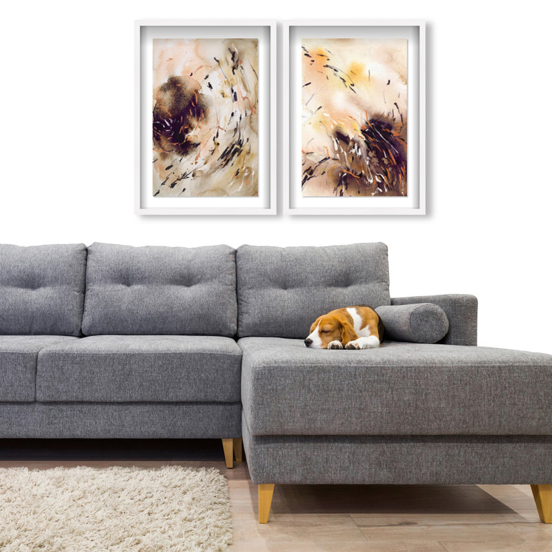 Floating Autumn Set Set by Oliver Gal, 51"H x 35"W, White Shadowbox