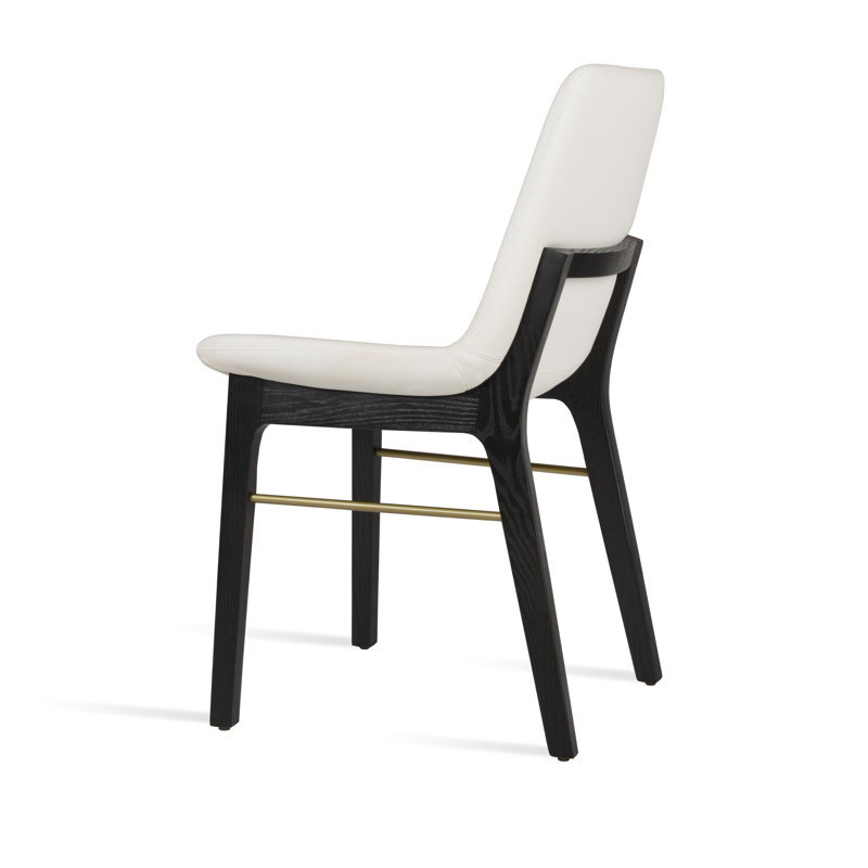 Chaise de salle à manger Eiffel, Similicuir blanc