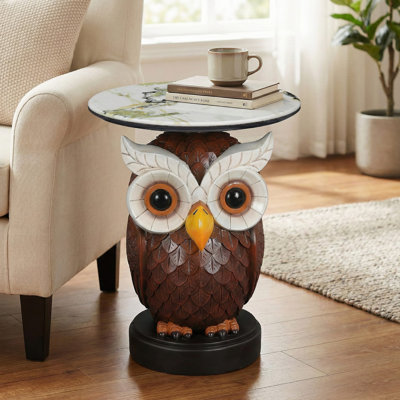 Table d'appoint hibou