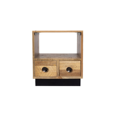 Garret 45cm W Solid Wood Bedside Table