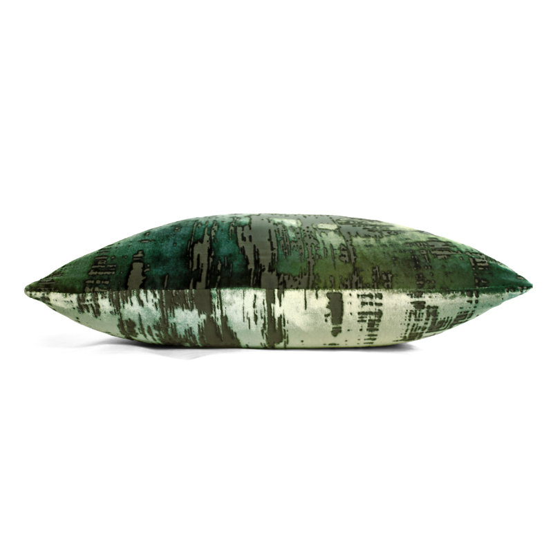 Brush Stroke Square Pillow Cover & Insert, 18"H x 18"W, Evergreen
