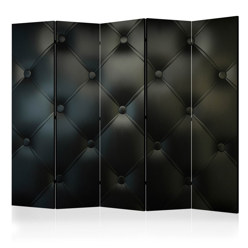 225cm W x 172cm H 5 - Panel Wood Folding Room Divider