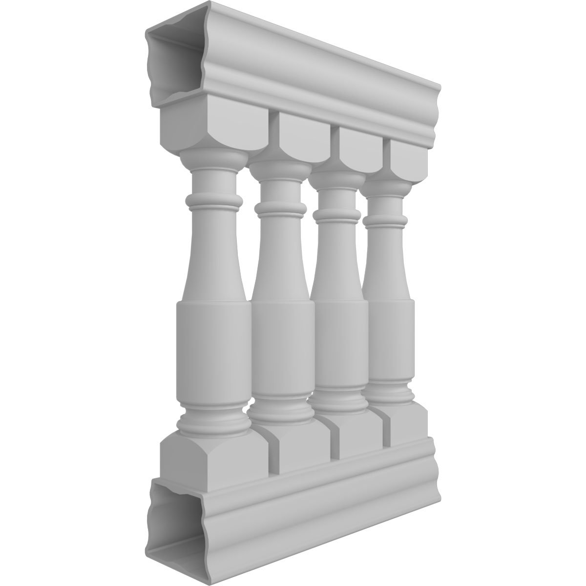 PCI Enterprises Hamilton White Fiberglass Porch And Stair Railings