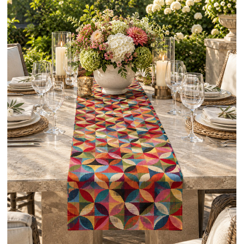 Chemin de table Vivid Mosaic Multi