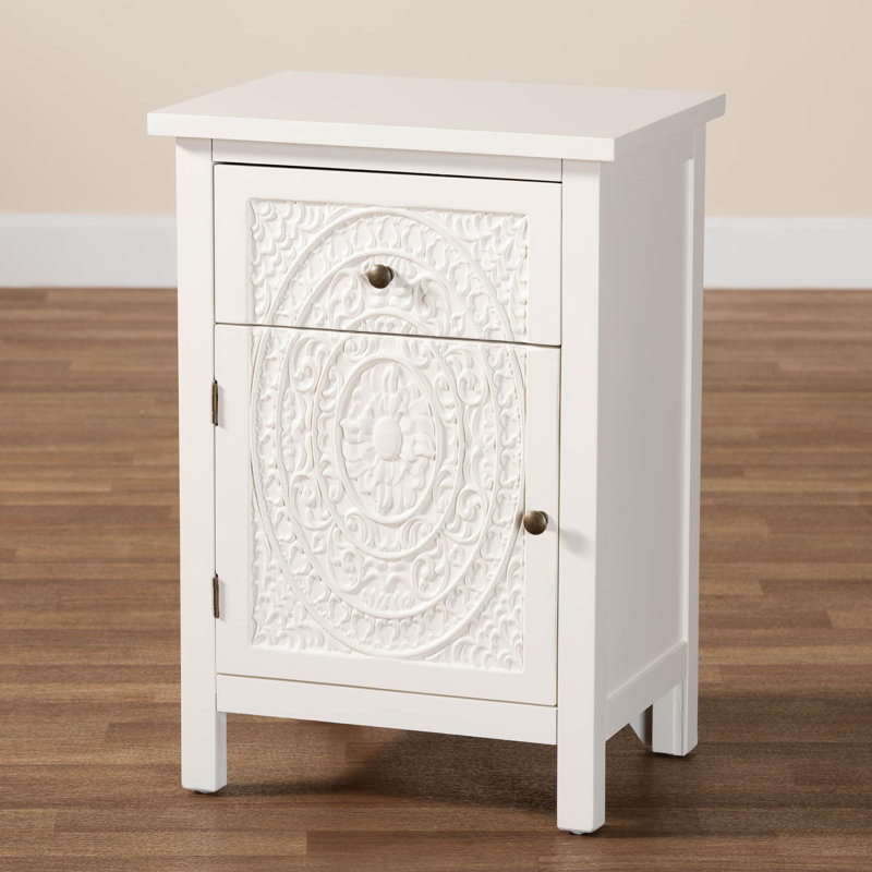 Auman 17.72'' W Solid Wood Nightstand
