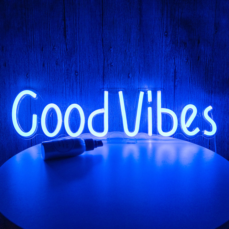 20" Good Vibes Neon Sign