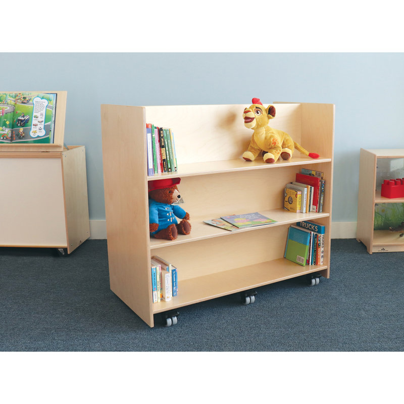 39.5'' H x 36.5'' W Book Cart with Wheels