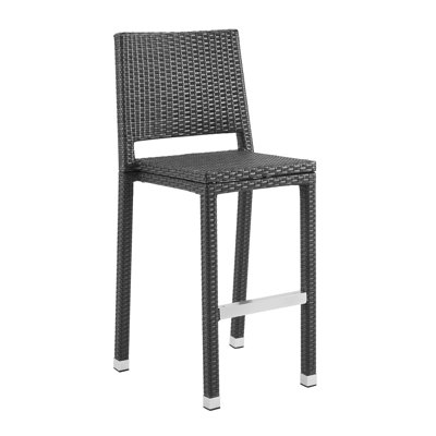 Tabouret de bar empilable en aluminium 30,3 po Popa