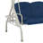 3-Person Outdoor Swings with Canopy, Swing with Cupholders and Pillows for Backyard-120317876