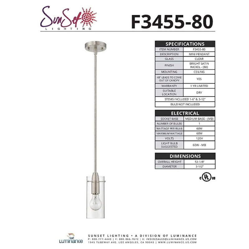 Legette 1 - Light Single Pendant