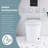 Smart Toilet 1.05 GPF Single Flush Toilet In Ceramic-111669918