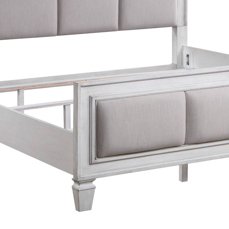 Lit tapissier standard gris Dwerg, Très grand