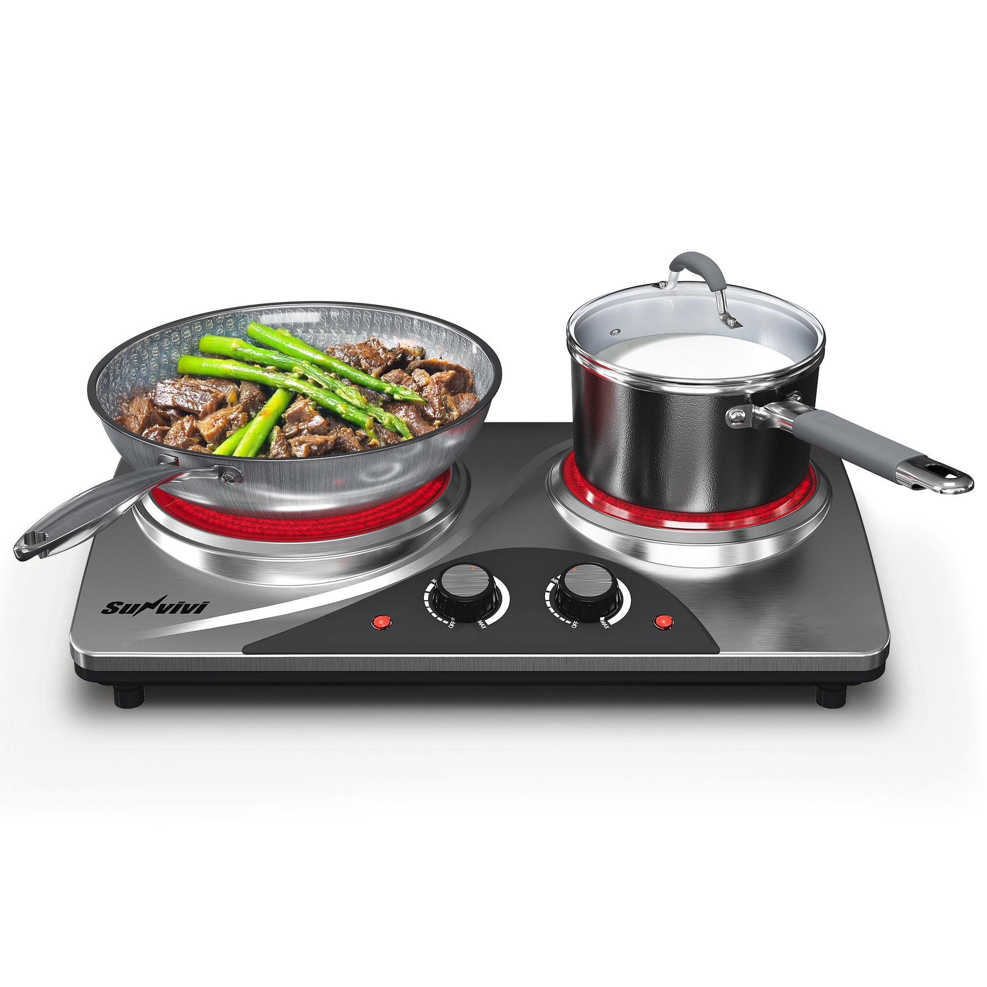 Green4ever Double Burner Portable Ceramic Cooker | Wayfair