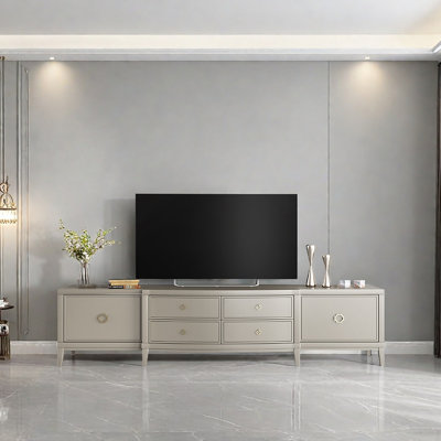 Meuble télé simple en bois massif de style américain