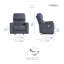 Chaise berçante inclinable 35 po Dille-1011994757