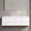 Meuble-lavabo double avec comptoir Garnetta 70,88-819058357