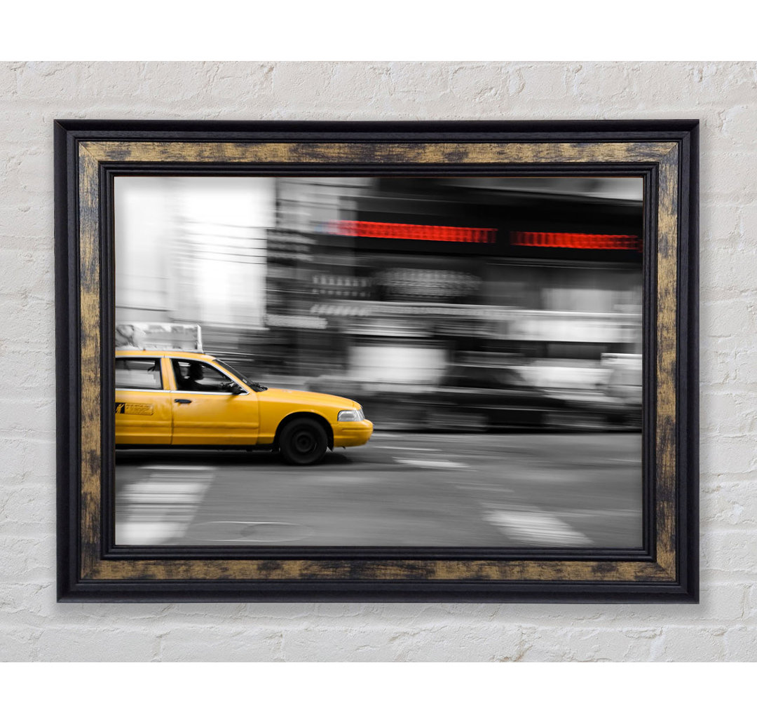 Movement Of The Yellow Cab - Einzelne Bilderrahmen Kunstdrucke