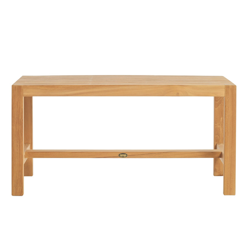 Hieu 35.5'' W Teak Shower Bench