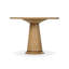 Round Oak Pedestal Dining Table-2035295119