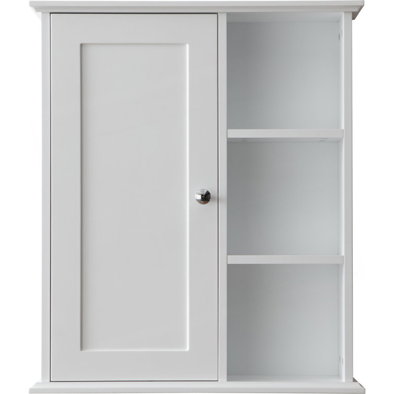 Armoire murale de salle de bain avec charnières à fermeture douce