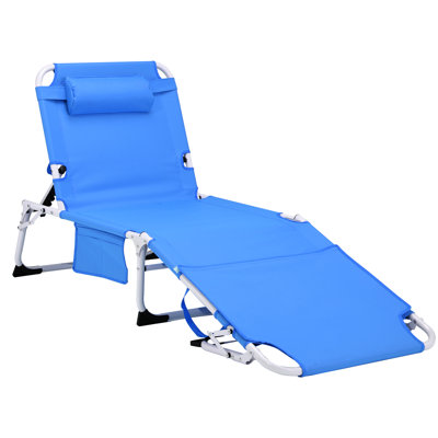 31 Heavy Duty Warm Tanning Chair, 5 Adjustable Folding Chaise Lounge For Sunbathing On Lawn, Garden - Comfortable Outdoor Lounge, Easy To Fold, High Weight Capacity Beach