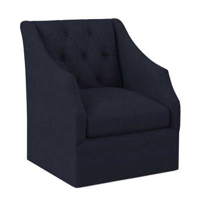 Chaise pivotante à dossier capitonné Claudette