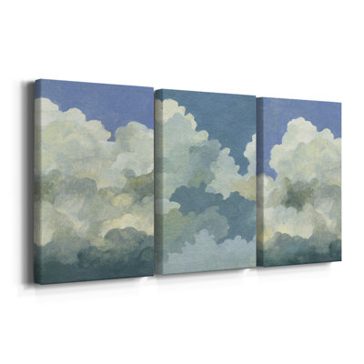 Cumulus Tower I - Toile tendue avec châssis sur mesure - 3 pièces