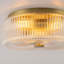 Plafonnier encastré 3 lumières en verre nervuré-63328888-66063459