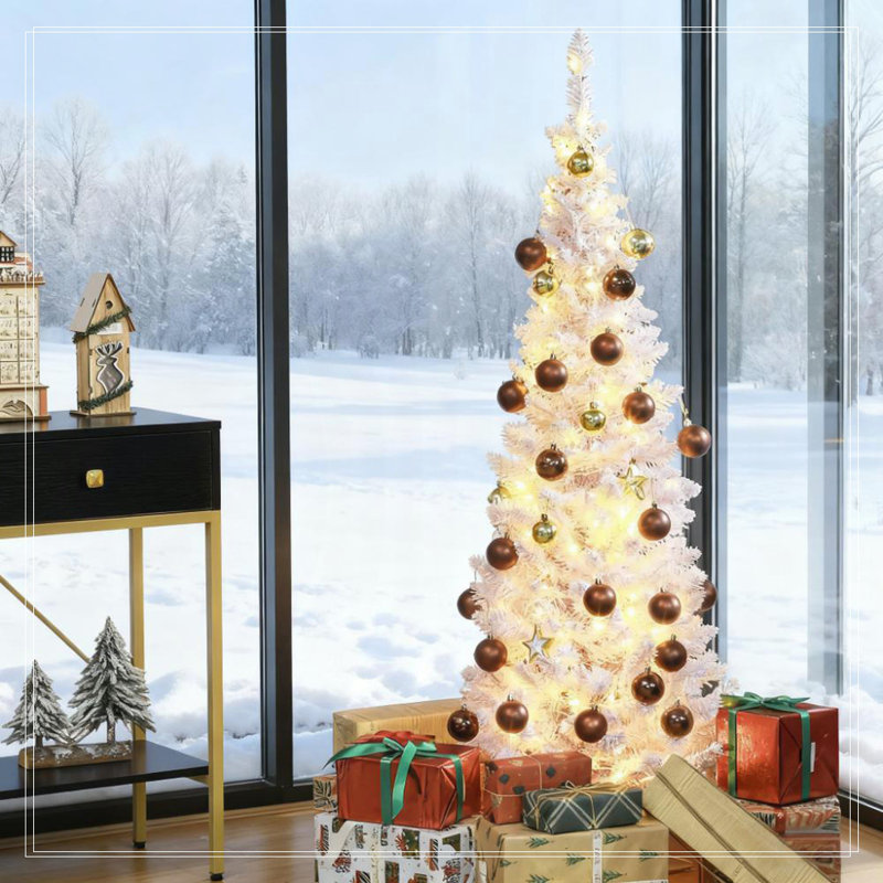 Arbre de Noël rose 5 pi