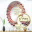 Red Agate Spiritual Courage - Polka Dot Wall Mirror|Oval-96240135