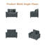 Canapé simple en chenille de 41,3 po de largeur-365086735