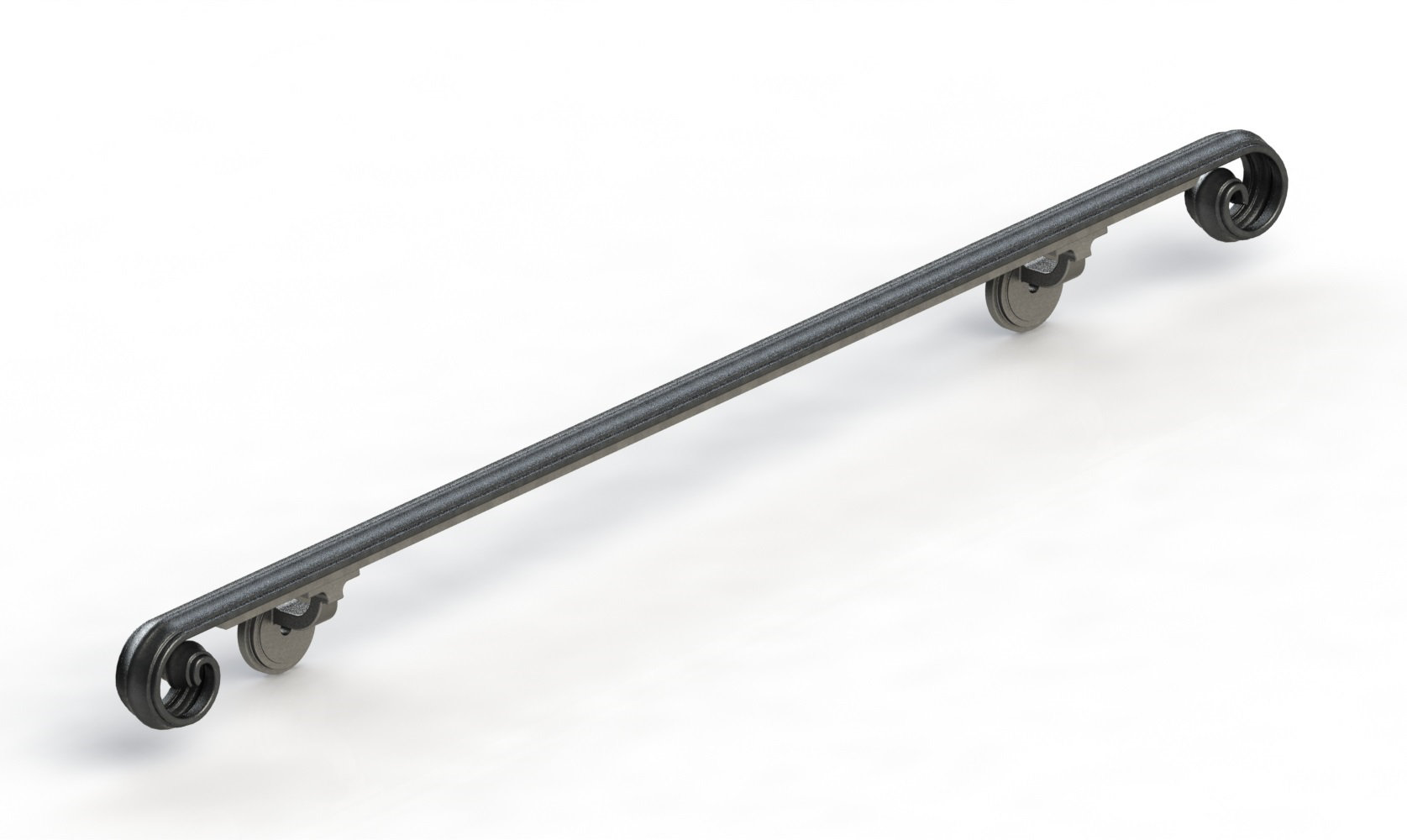 Scroll Hand Railing Arc and Hammer Scroll Wrought Iron Handrail & Reviews | Wayfair