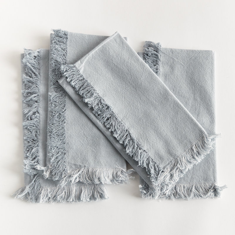 Serviettes de table Lavande en coton bleu clair Lavande, Bleu clair